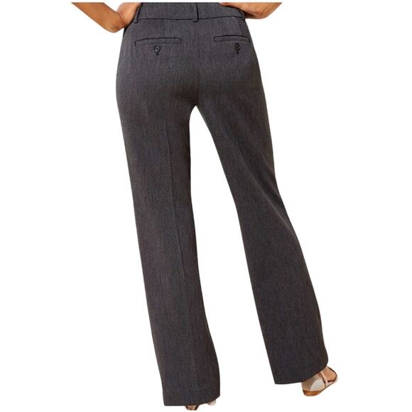 NWT Loft Gray Curvy Fit Dress Trouser Pants Size 8 - Picture 2 of 12